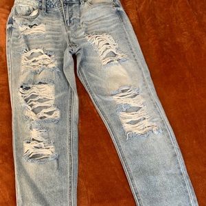 Boyfriend Distressed Skinny Jeans